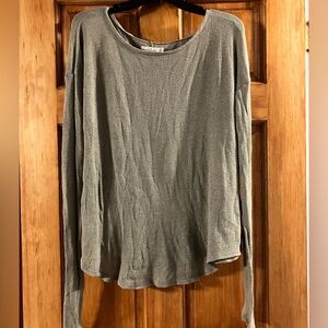 Abercrombie & Fitch Long Sleeve Top in Sage
